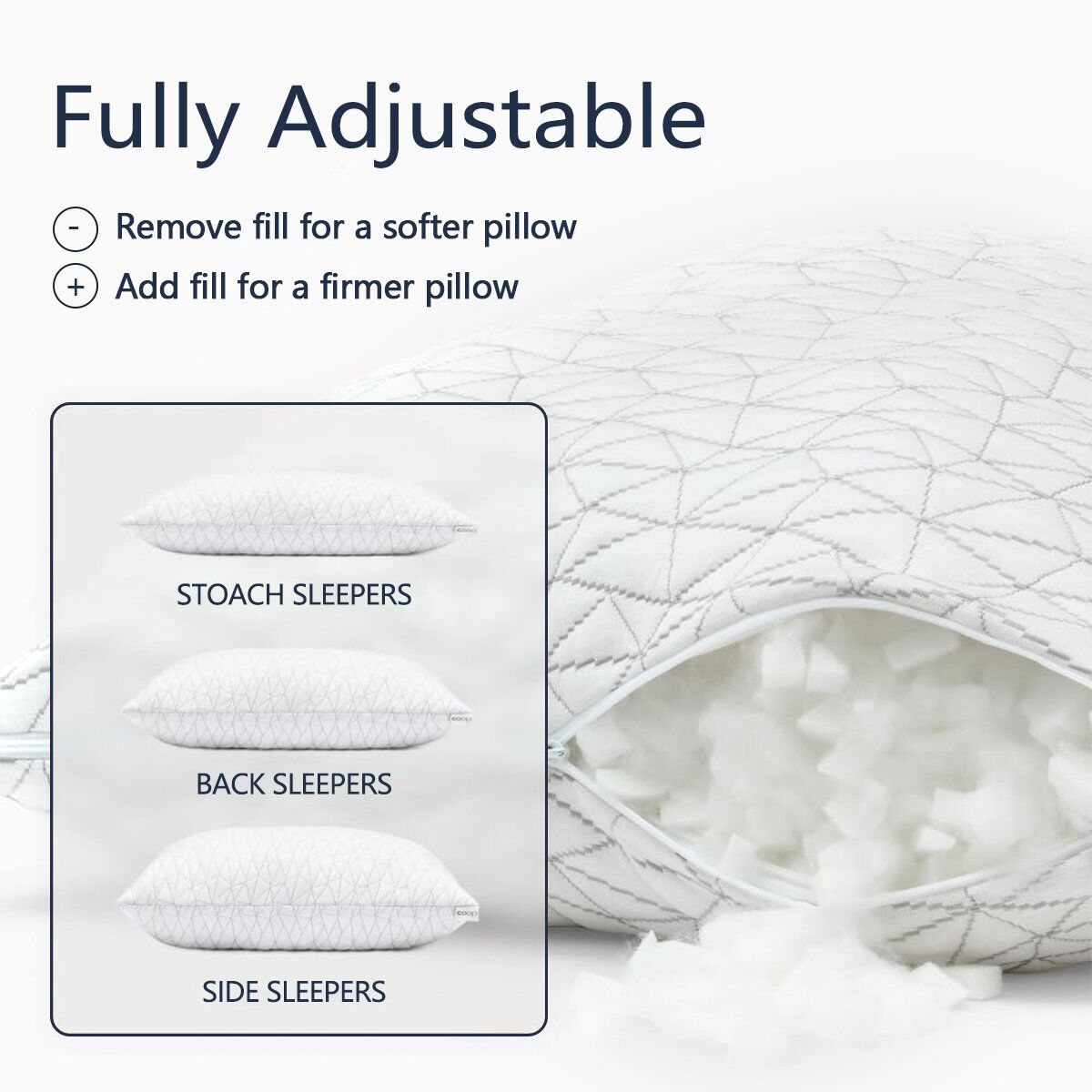 AdjustaRise Memory Foam Pillow - Image 2
