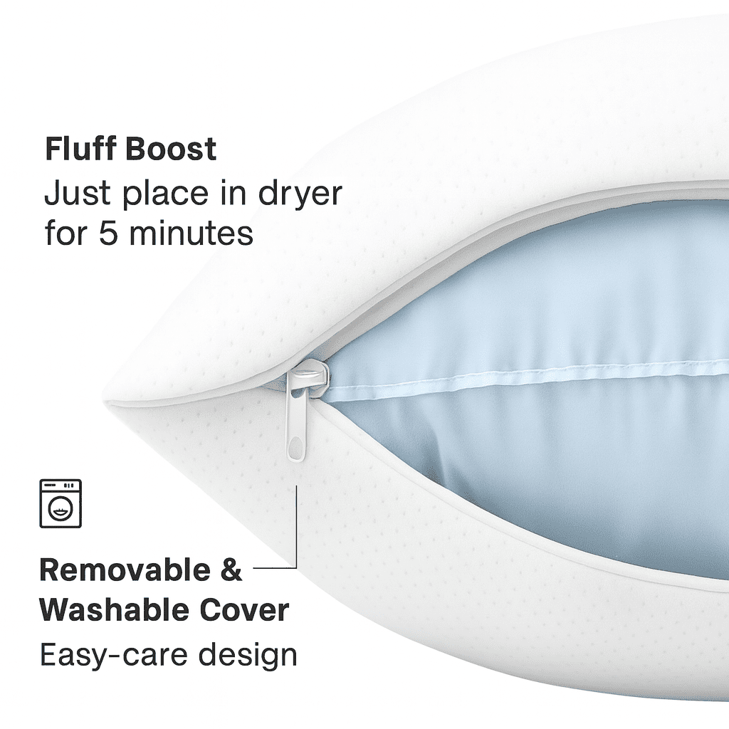 Bamboo Shredded Memory Foam Pillow - Image 6