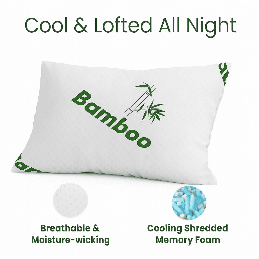 Bamboo Shredded Memory Foam Pillow - Image 5